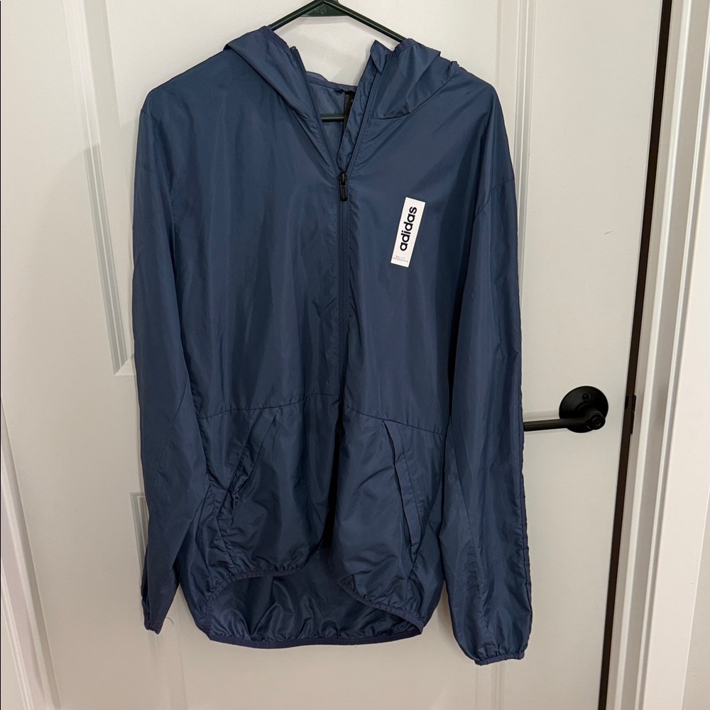 Adidas Navy Hooded Jacket